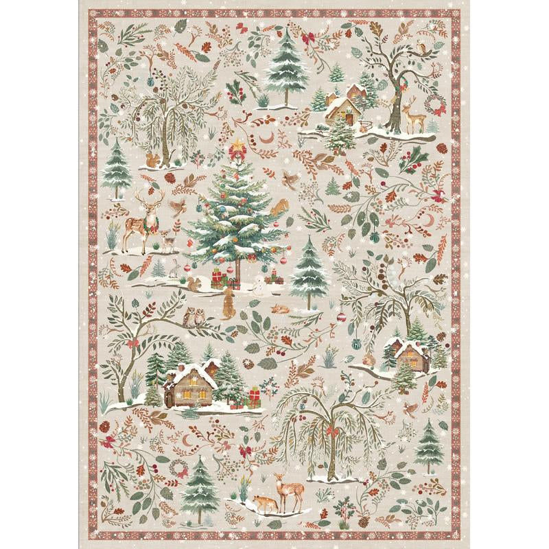 Lahome Christmas Rug Runners for Hallways,Kitchen Rugs Non Slip Washable Entryway Carpet Runner,Soft Christmas Tree Santa Claus Runners for Bathroom Holiday Decor
