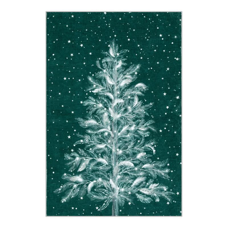 Lahome Christmas Rug Runners for Hallways,Kitchen Rugs Non Slip Washable Entryway Carpet Runner,Soft Christmas Tree Santa Claus Runners for Bathroom Holiday Decor