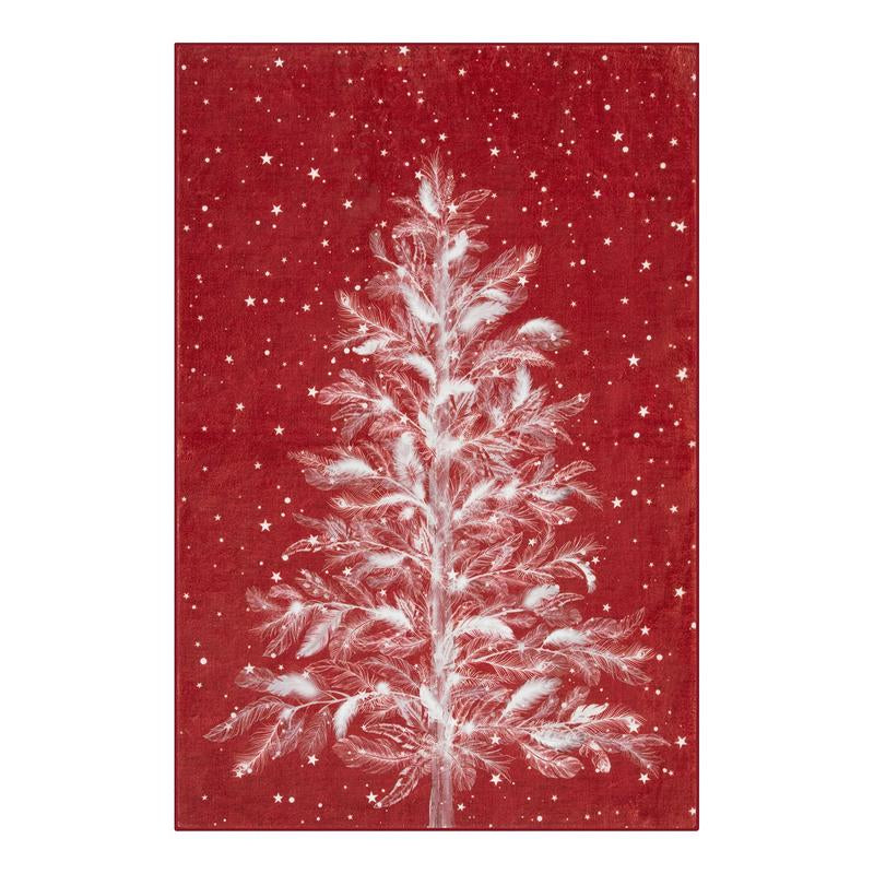 Lahome Christmas Rug Runners for Hallways,Kitchen Rugs Non Slip Washable Entryway Carpet Runner,Soft Christmas Tree Santa Claus Runners for Bathroom Holiday Decor
