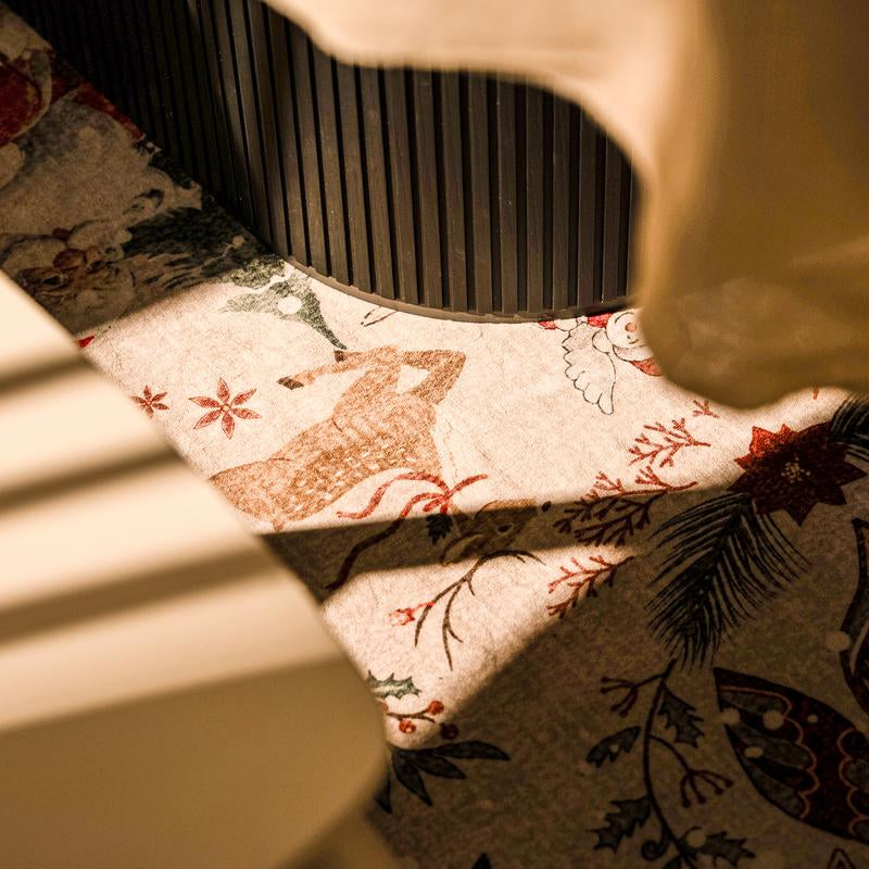 Lahome Christmas Rug Runners for Hallways,Kitchen Rugs Non Slip Washable Entryway Carpet Runner,Soft Christmas Tree Santa Claus Runners for Bathroom Holiday Decor