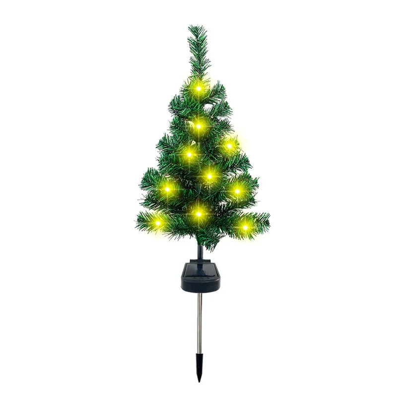 Vibrant Solar-Powered Christmas Tree Lights - Waterproof & Colorful Outdoor Decorations for Garden, Pathway, and Parties