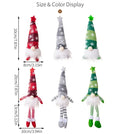 Christmas Faceless Doll Gnome Ornaments LED Light Plush Knitting Crafts Tree Pendant Christmas Decorations for Home Kids Gift