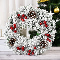 Festive Christmas Garland Wreath - Perfect for Front Door, Windows & Holiday Party Decor!