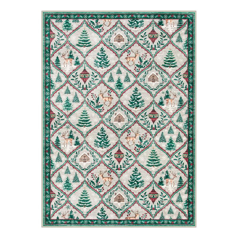 Lahome Christmas Rug Runners for Hallways,Kitchen Rugs Non Slip Washable Entryway Carpet Runner,Soft Christmas Tree Santa Claus Runners for Bathroom Holiday Decor